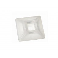 Ty-rap plakblok 19 x 19 mm (zak à 100 stuks)