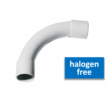 Halogen free IP40 bend diam.25mm (packing: 25 pieces)