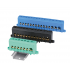 Aansluitblok 1x35 mm2 + 6x16 mm2 (groen) voor DIN rail