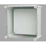Kunststof kast met transparant deksel 360 x 360 x 170 mm