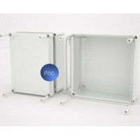 Kunststof kast met ondoorzichtig deksel 135 x 135 x 130 mm Kunststof kast met ondoorzichtig deksel 135 x 135 x 130 mm